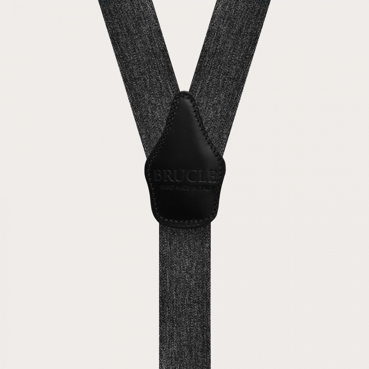 BRUCLE Bretelle elastiche doppio uso jeans nere