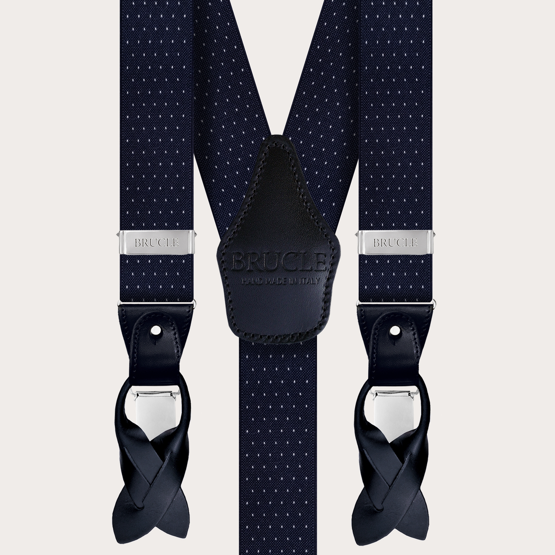 Braces suspenders pois Blue