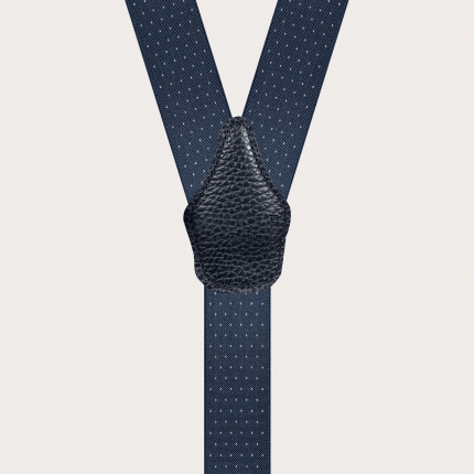 Braces suspenders dot Blue