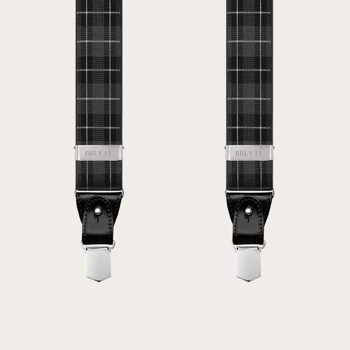 Bretelles écossais gris