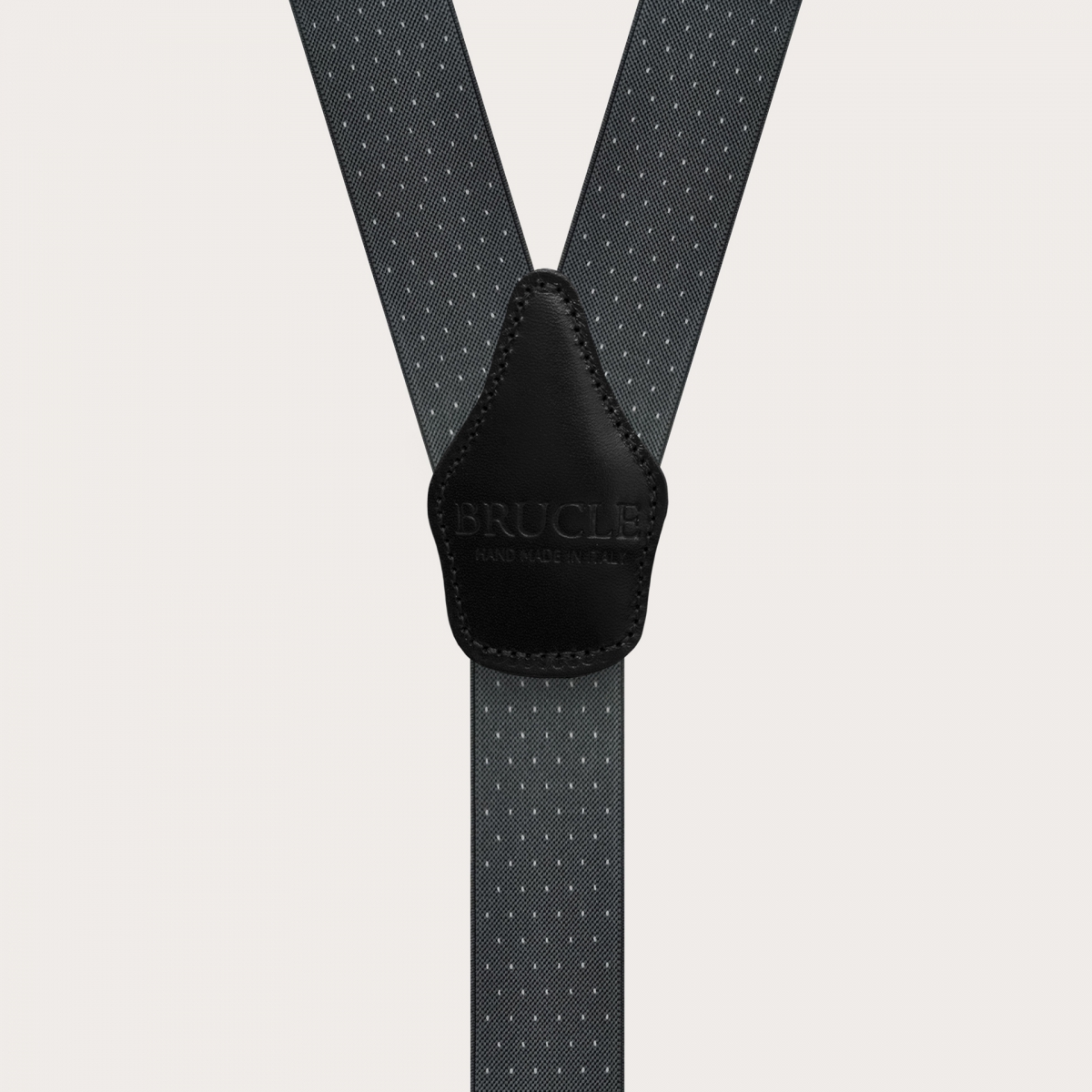 Braces Elastic Y Suspenders dot grey