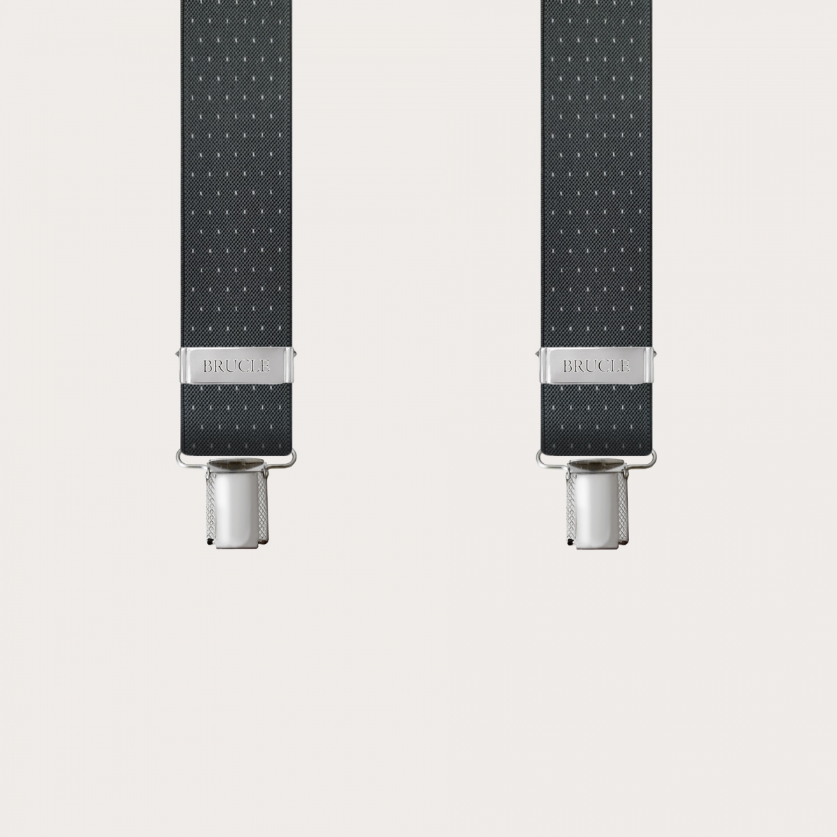 Hosenträger herren damen grau gepunktet weißen