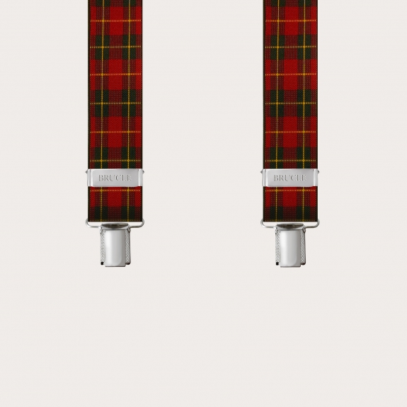 Hosenträger herren damen check rot