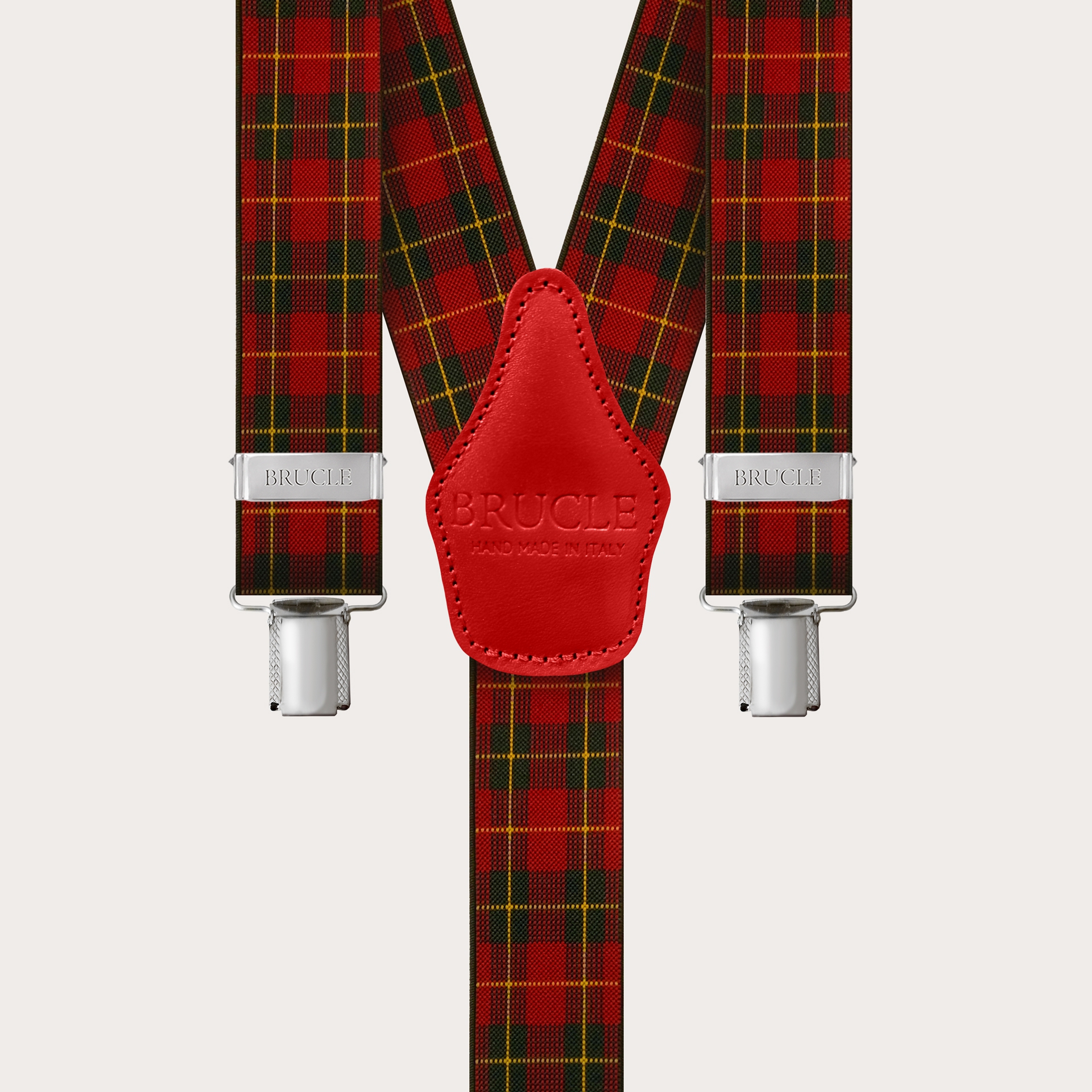 Hosenträger herren damen check rot