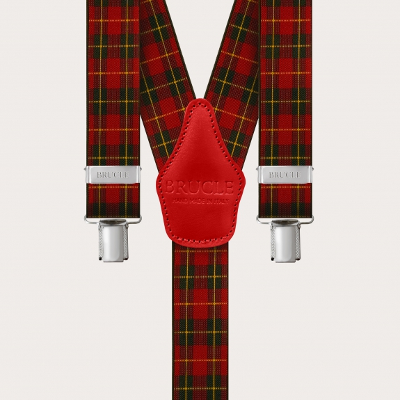 Hosenträger herren damen check rot