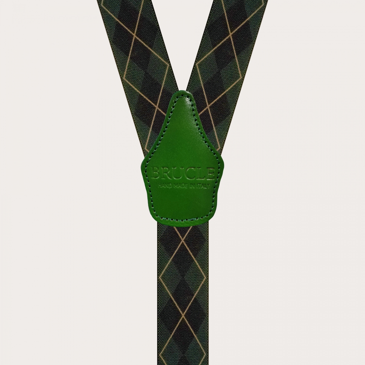 Hosenträger herren damen tartanmuster grün