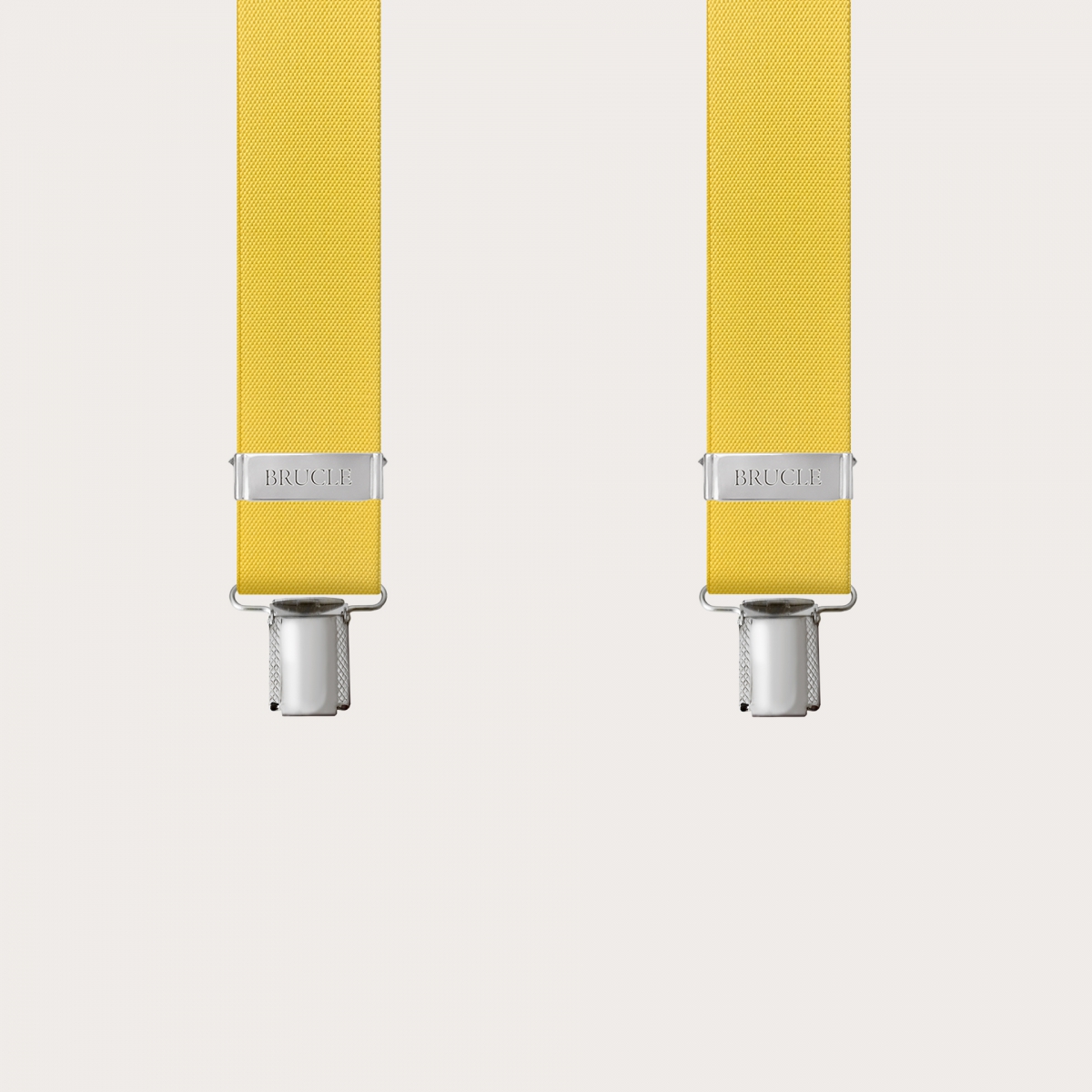 Bretelle unisex a Y rigate beige blu navy e bianco