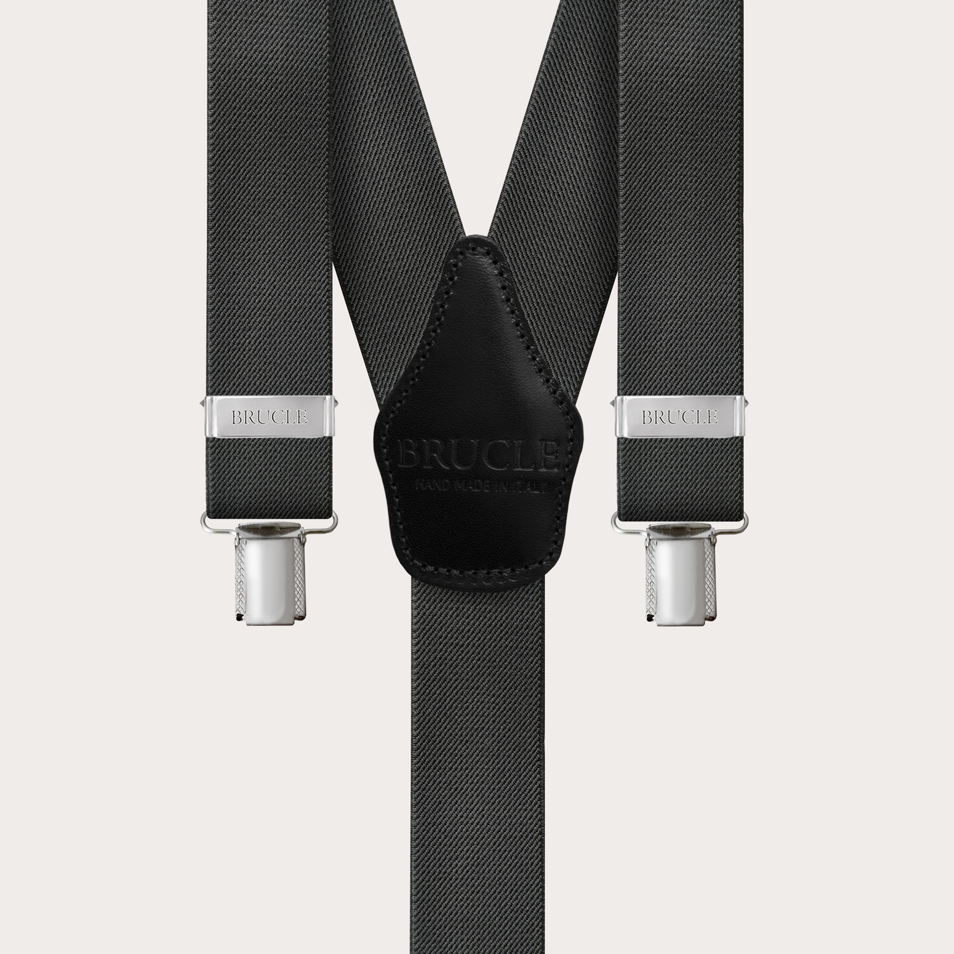 Braces Elastic Y Suspenders grey
