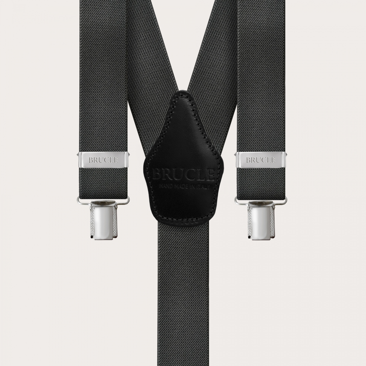 Braces Elastic Y Suspenders grey