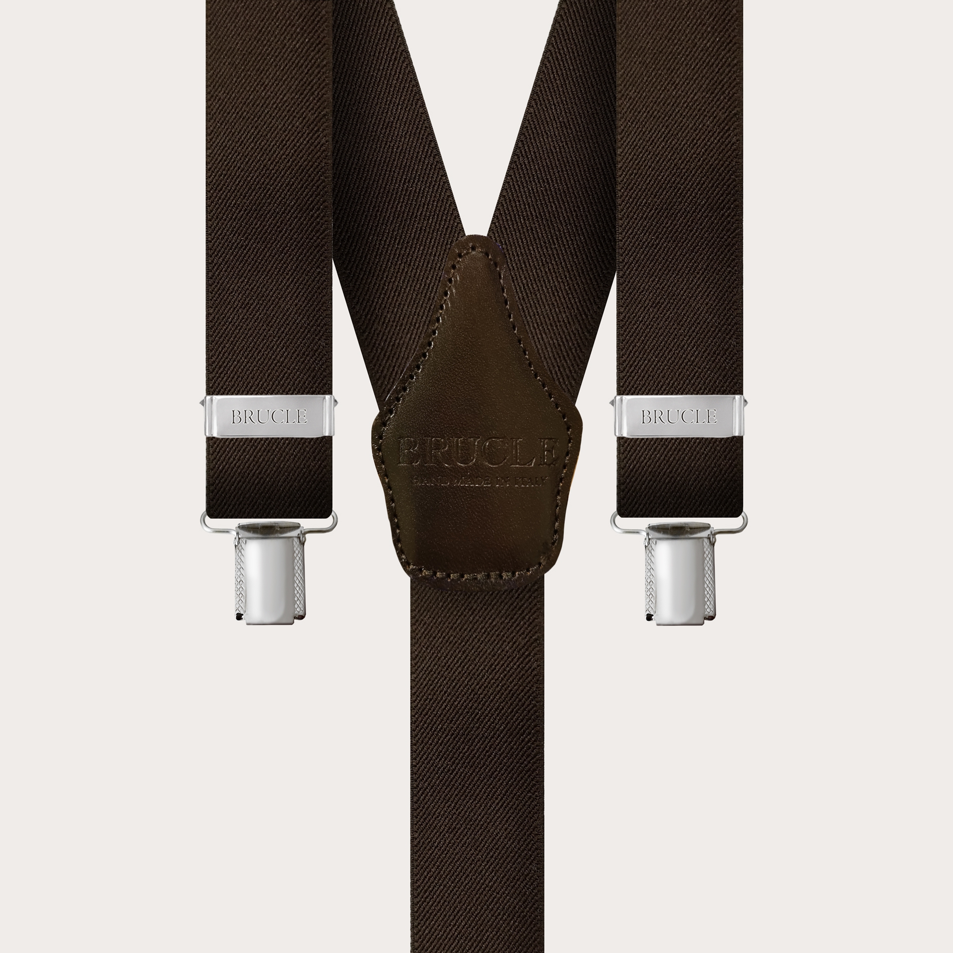 BRUCLE Tirantes unisex sin níquel, marrón oscuro