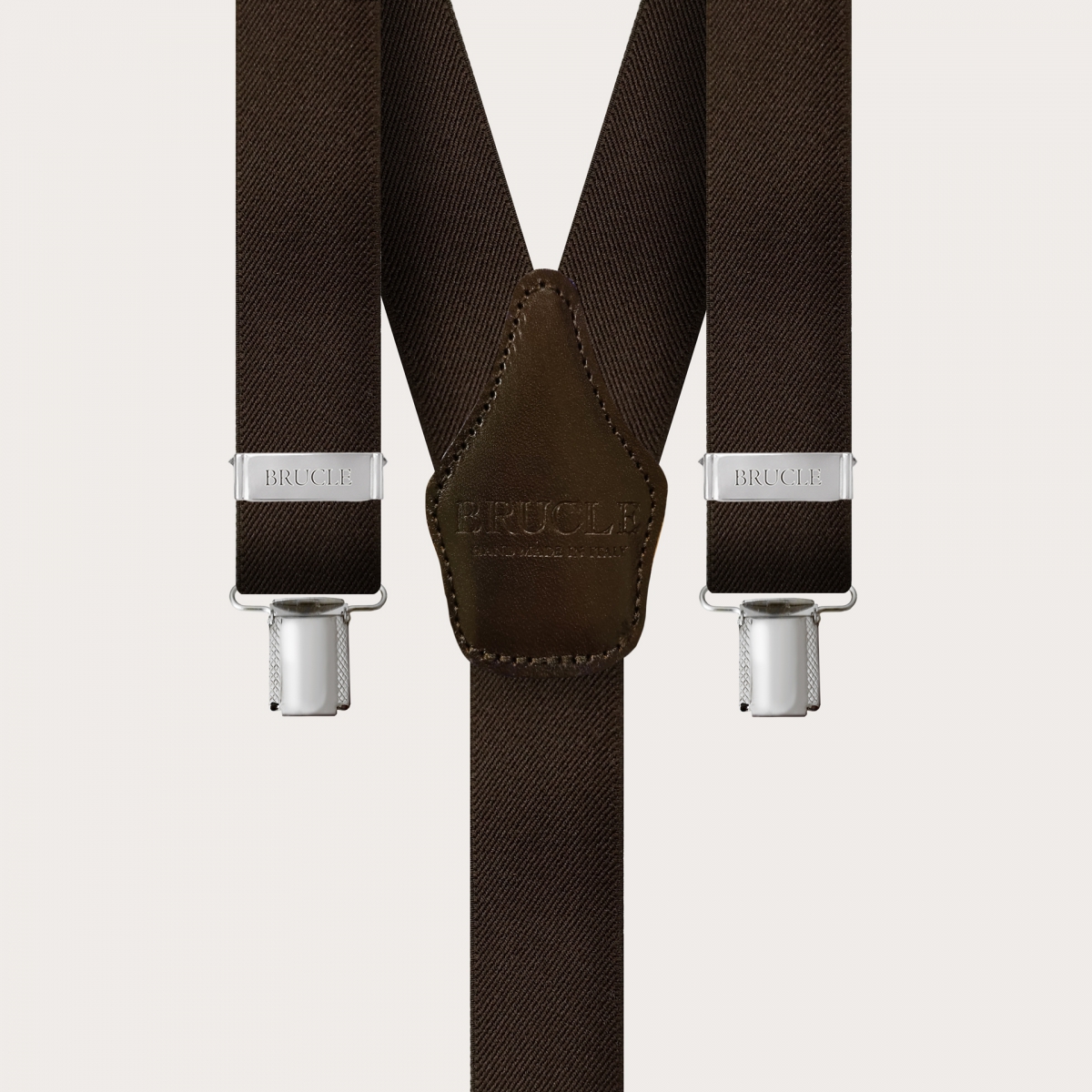 BRUCLE Tirantes unisex sin níquel, marrón oscuro