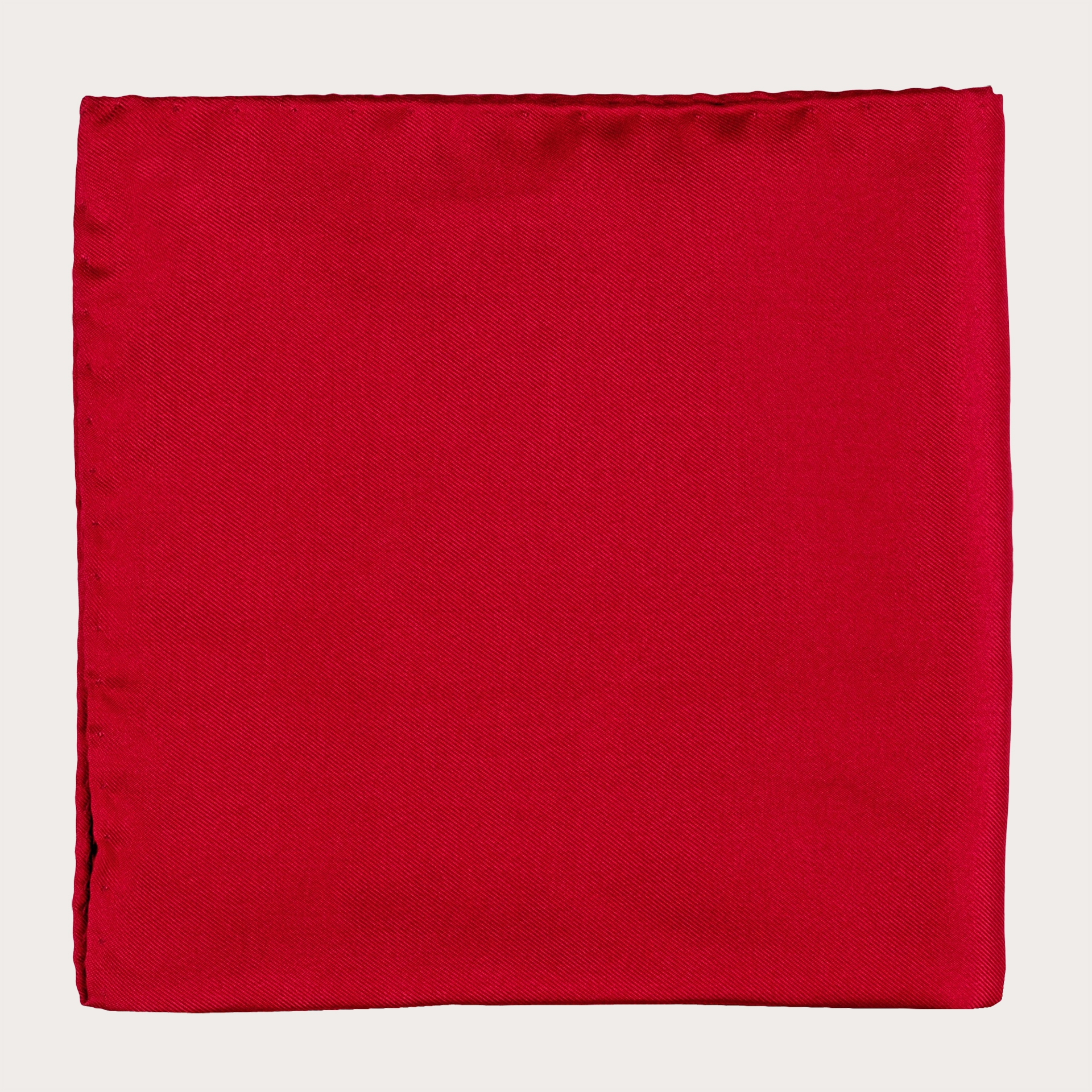 Pocket square silk red