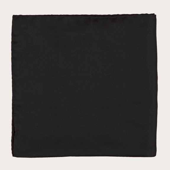 Pocket square silk black