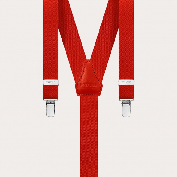 braces suspenders red skinny