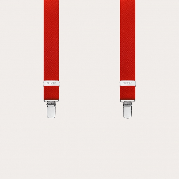 Hosenträger schmale rot Y form