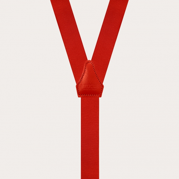 Hosenträger schmale rot Y form