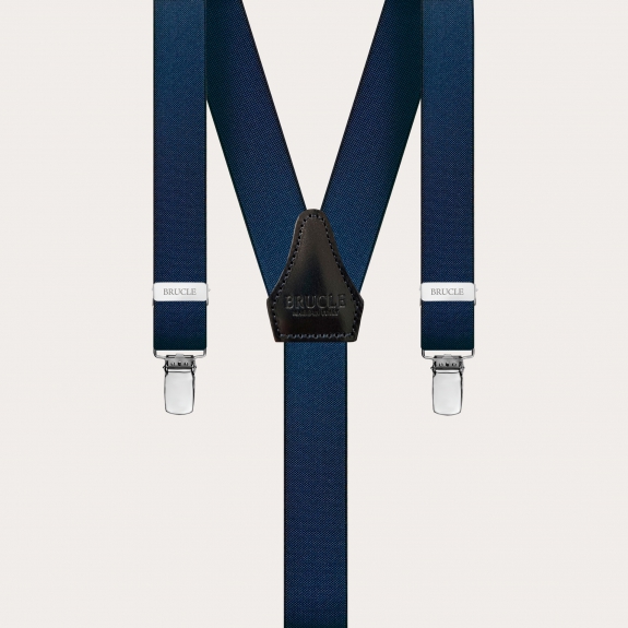 Brucle Hosenträger schmale blau Y form