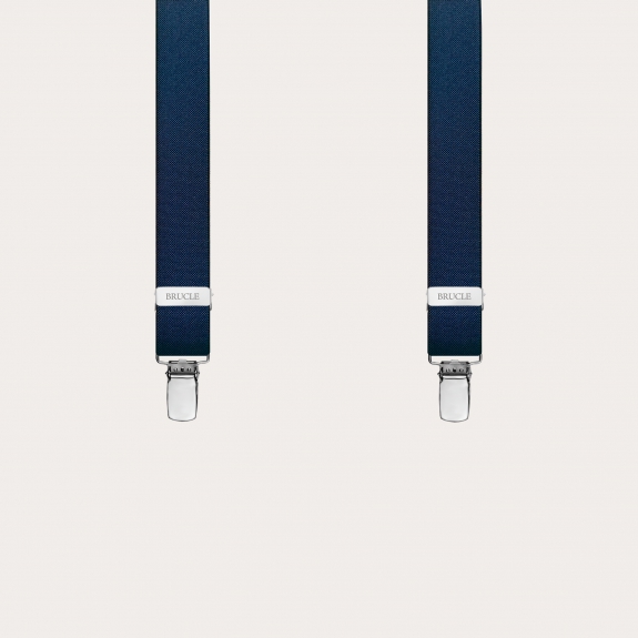 Brucle Hosenträger schmale blau Y form