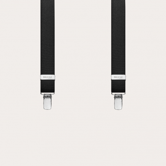 Hosenträger schmale schwarz Y form