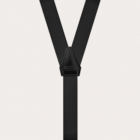 Hosenträger schmale schwarz Y form