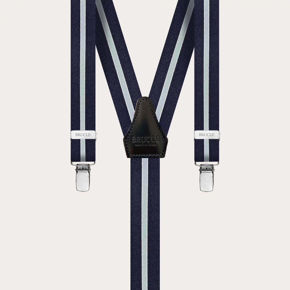 Hosenträger schmale gestreift blau 
