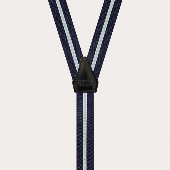 Hosenträger schmale gestreift blau 