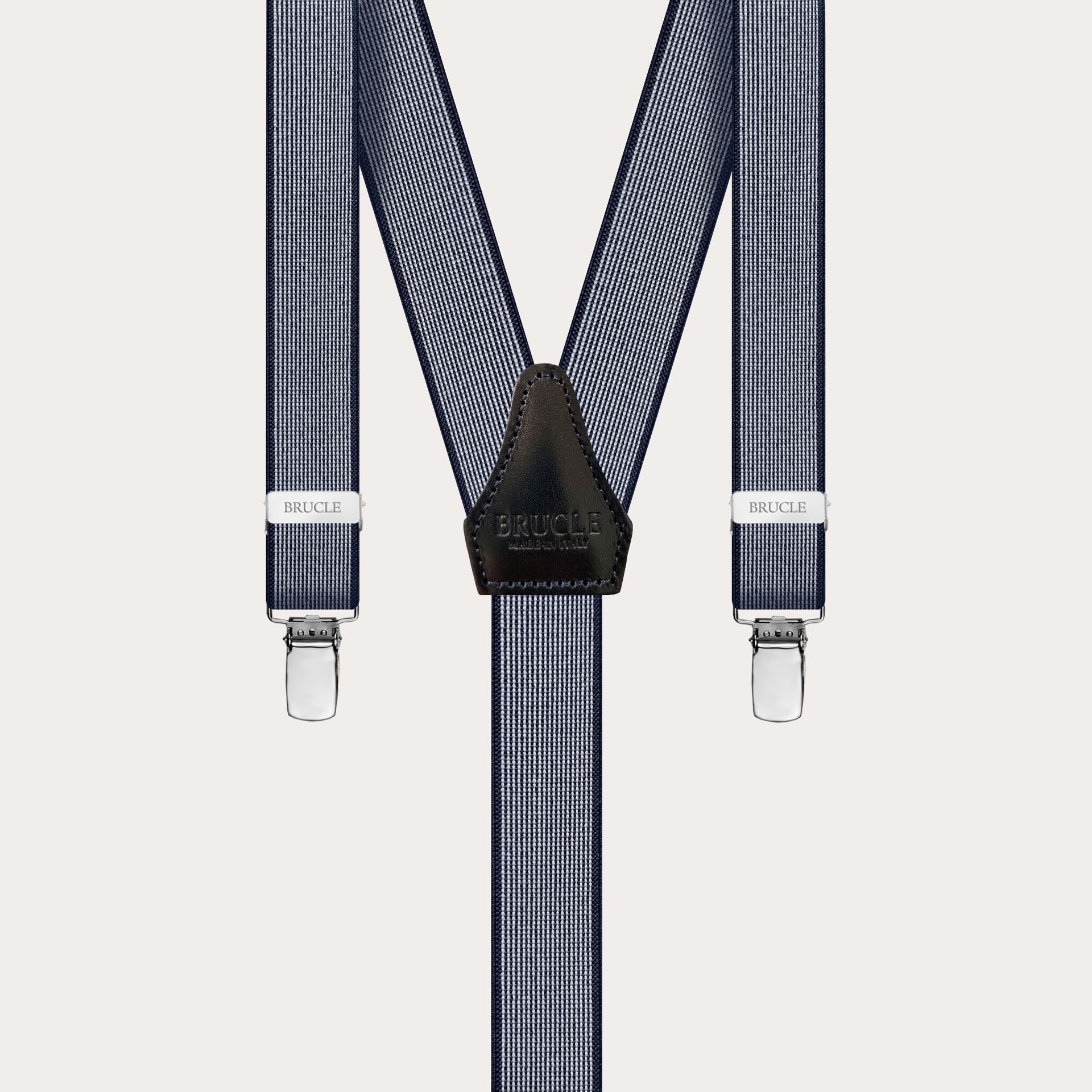 braces suspenders skinny dot blue