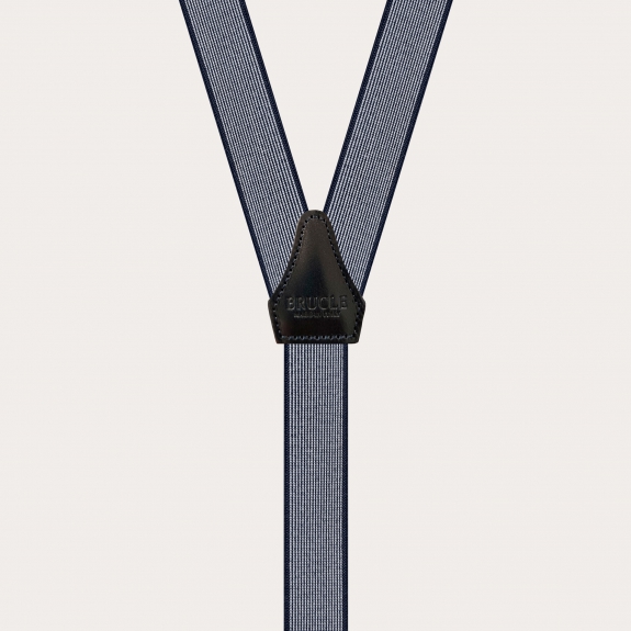 Hosenträger schmale blau 