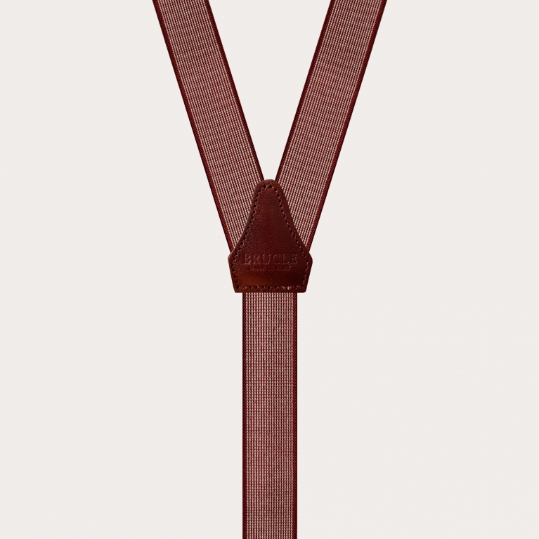 Tirantes estrechos en forma de Y con patrón rojo