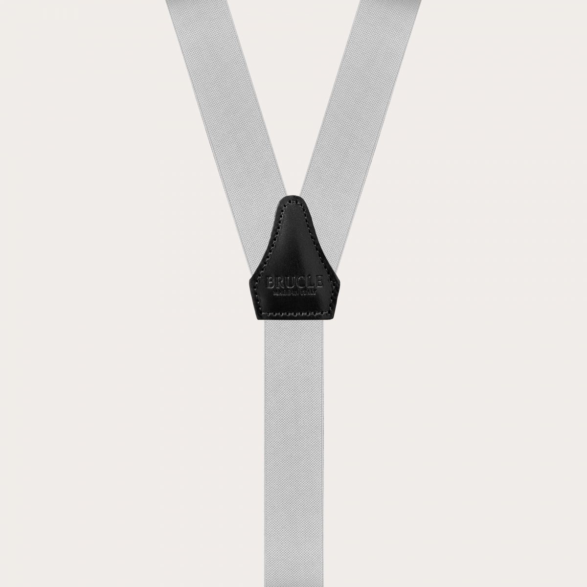 Clip-on Braces Elastic Y Suspenders grey