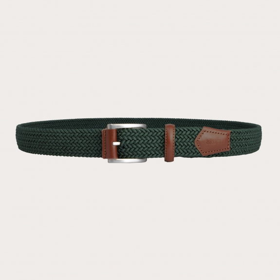 BRUCLE Cintura intrecciata elastica verde