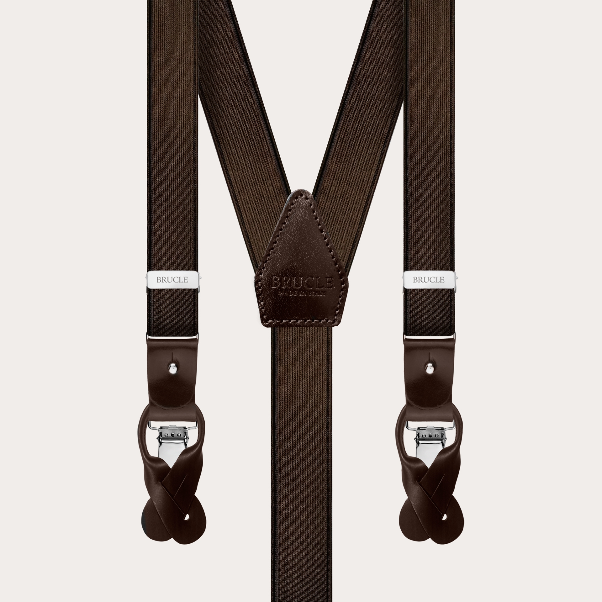 Bretelles fines marron