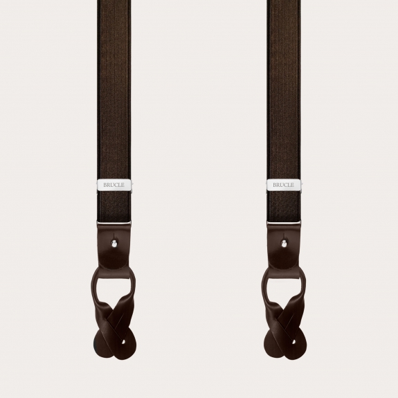 Bretelles fines marron