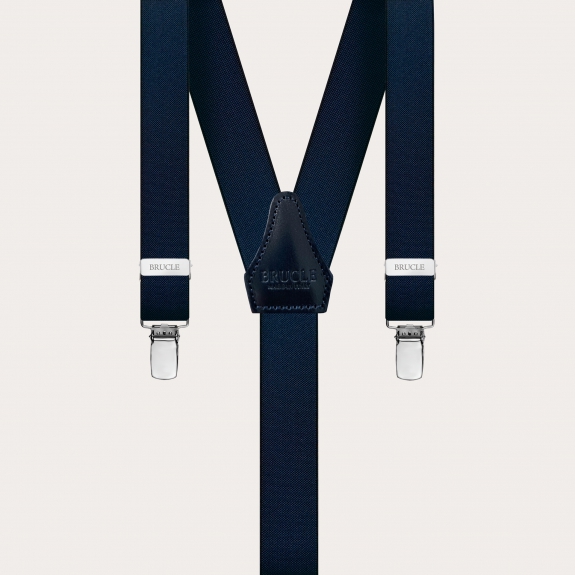 Hosenträger schmale blau navy Y form