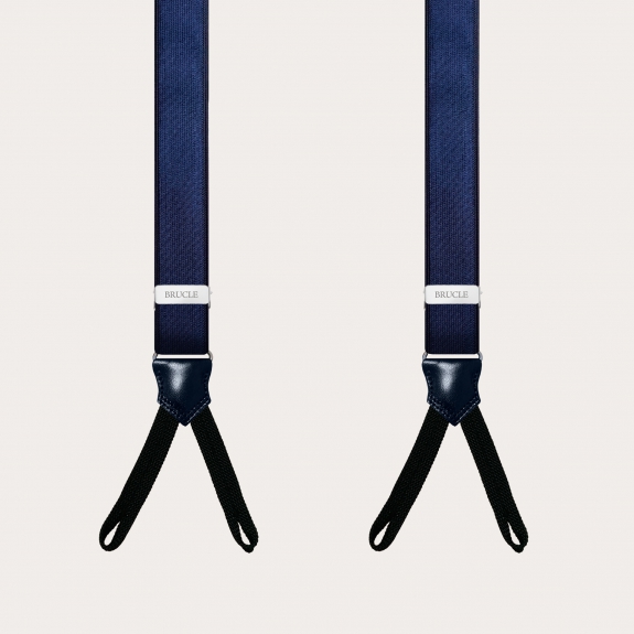 Formal braces blue braid ends