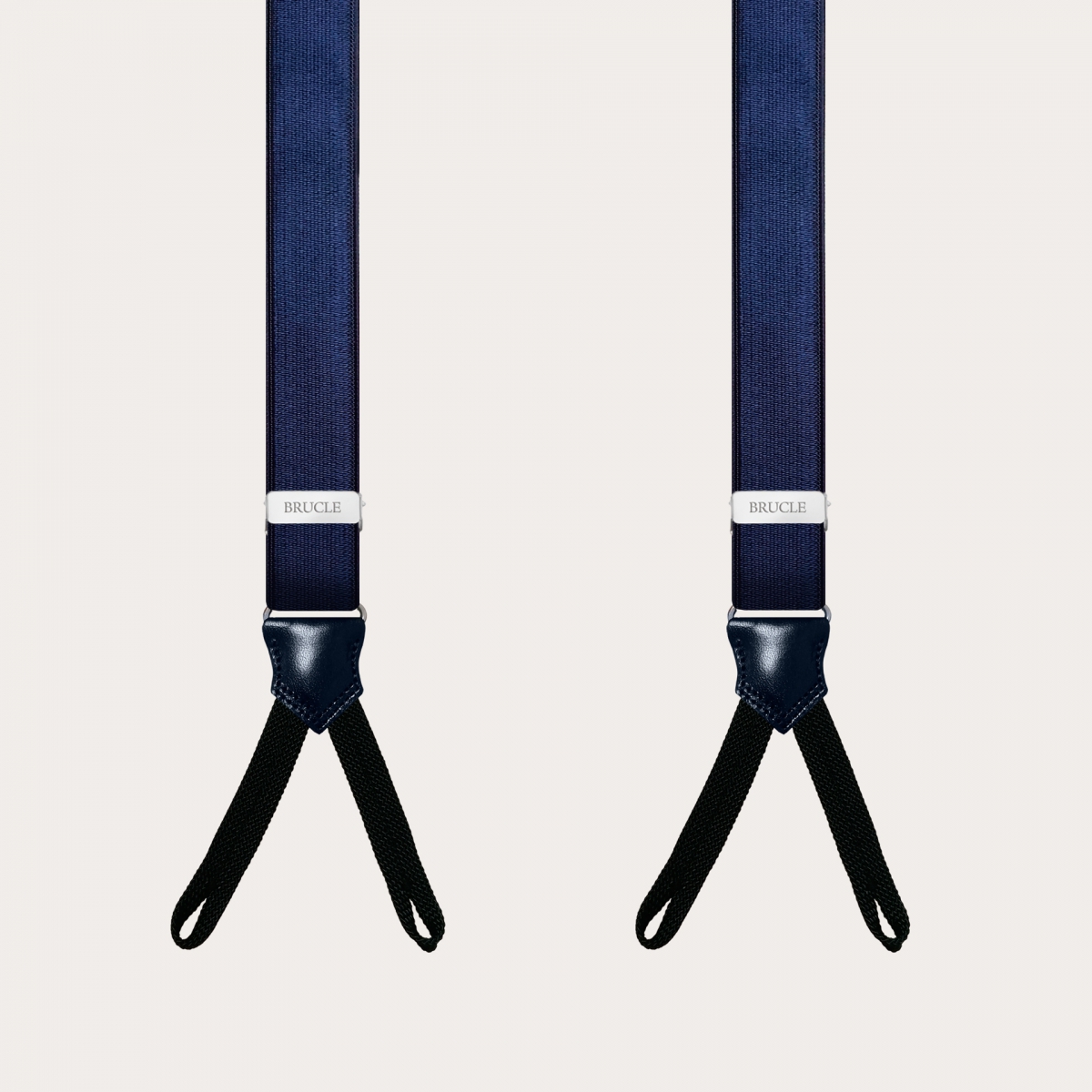 Formal braces blue braid ends