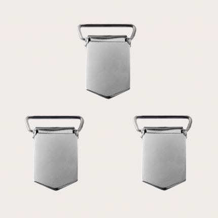 Ersatzclips für Hosenträger mit 25 mm Ring, 3er Set