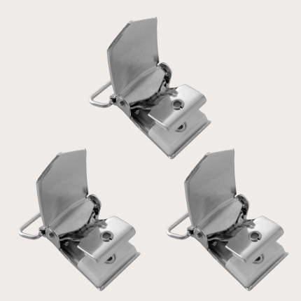 Ersatzclips für Hosenträger mit 25 mm Ring, 3er Set