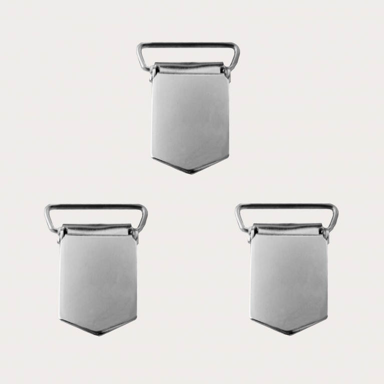 Set of nickel free clips ring 25mm replacement for suspenders