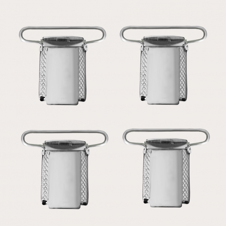 Metallhaken Hosenträger Clips 36mm - Set 4 Stücke
