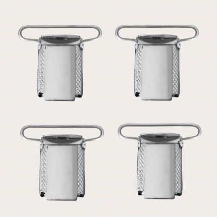 Pinces en Métal pour Bretelles avec anneau 36mm Set 4 pièces