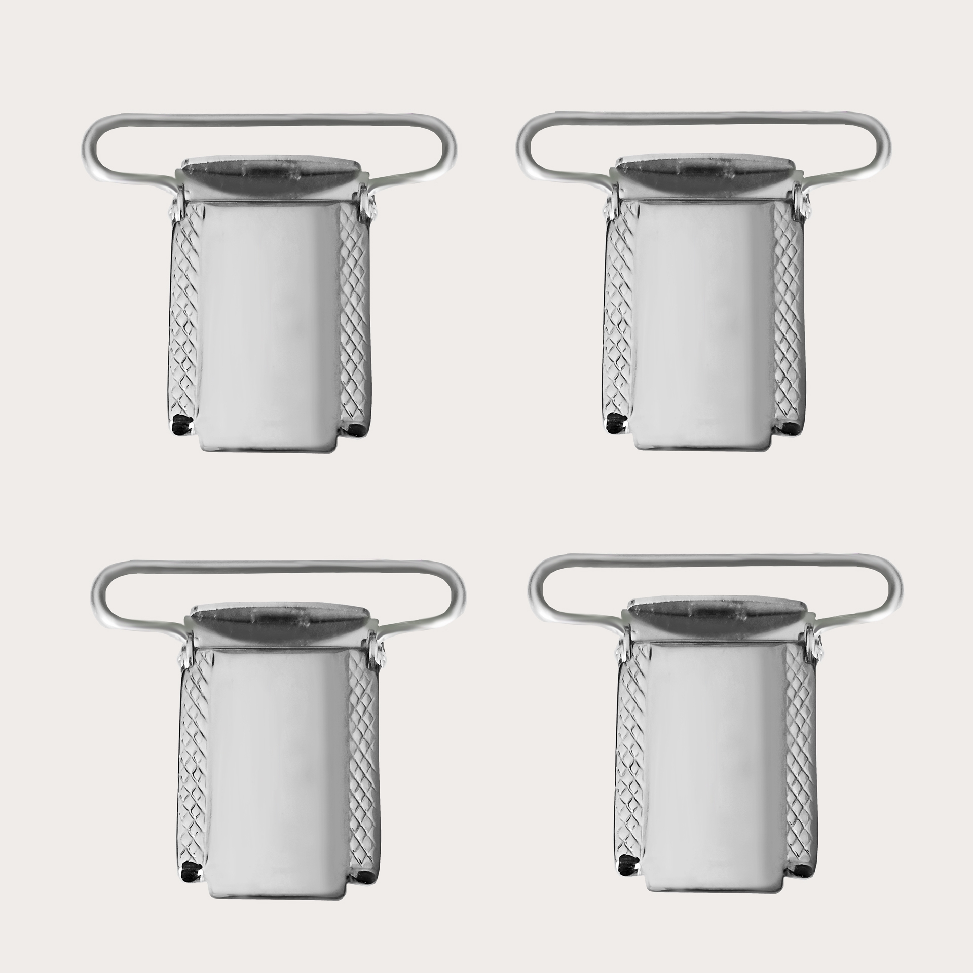 Pinces en Métal pour Bretelles -Set 4 pièces