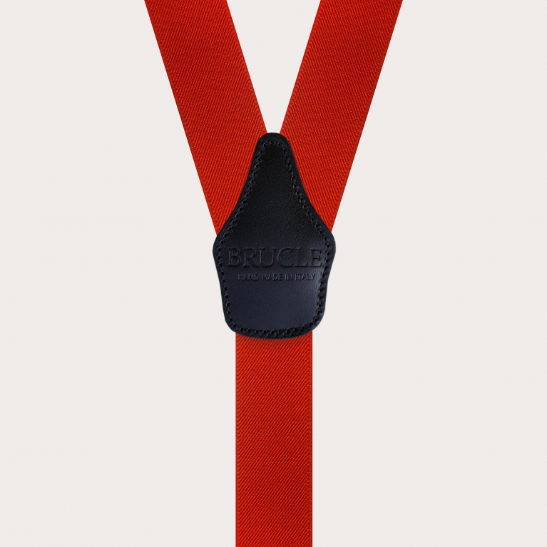 Tirantes en Y para hombre, color rojo