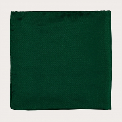 Pocket square silk green