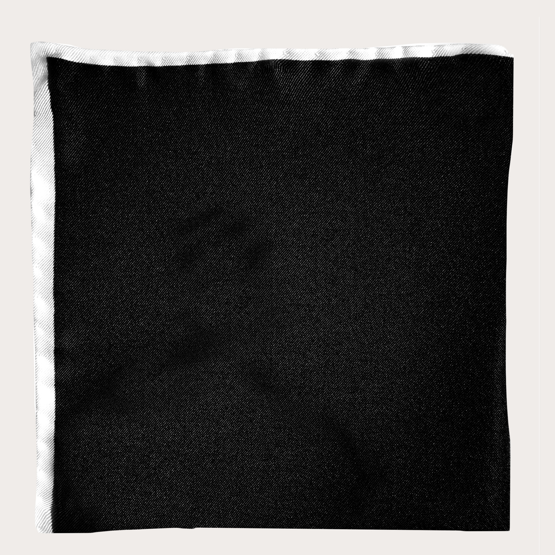 pocket square black white