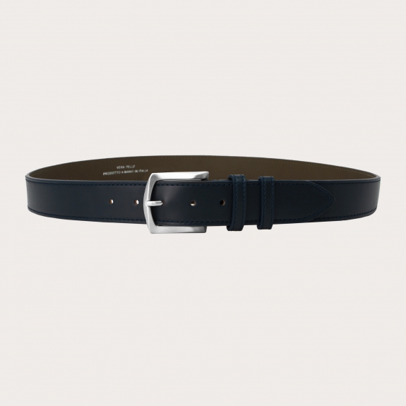 Brucle flat belt blue navy made in italy