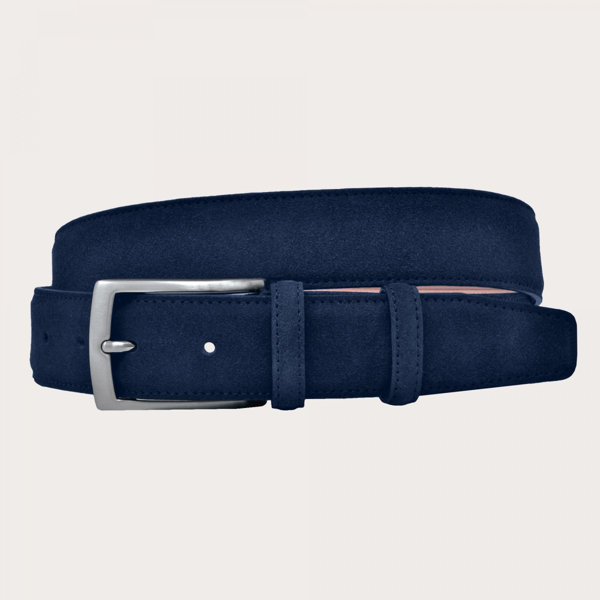 BRUCLE Blue suede belt