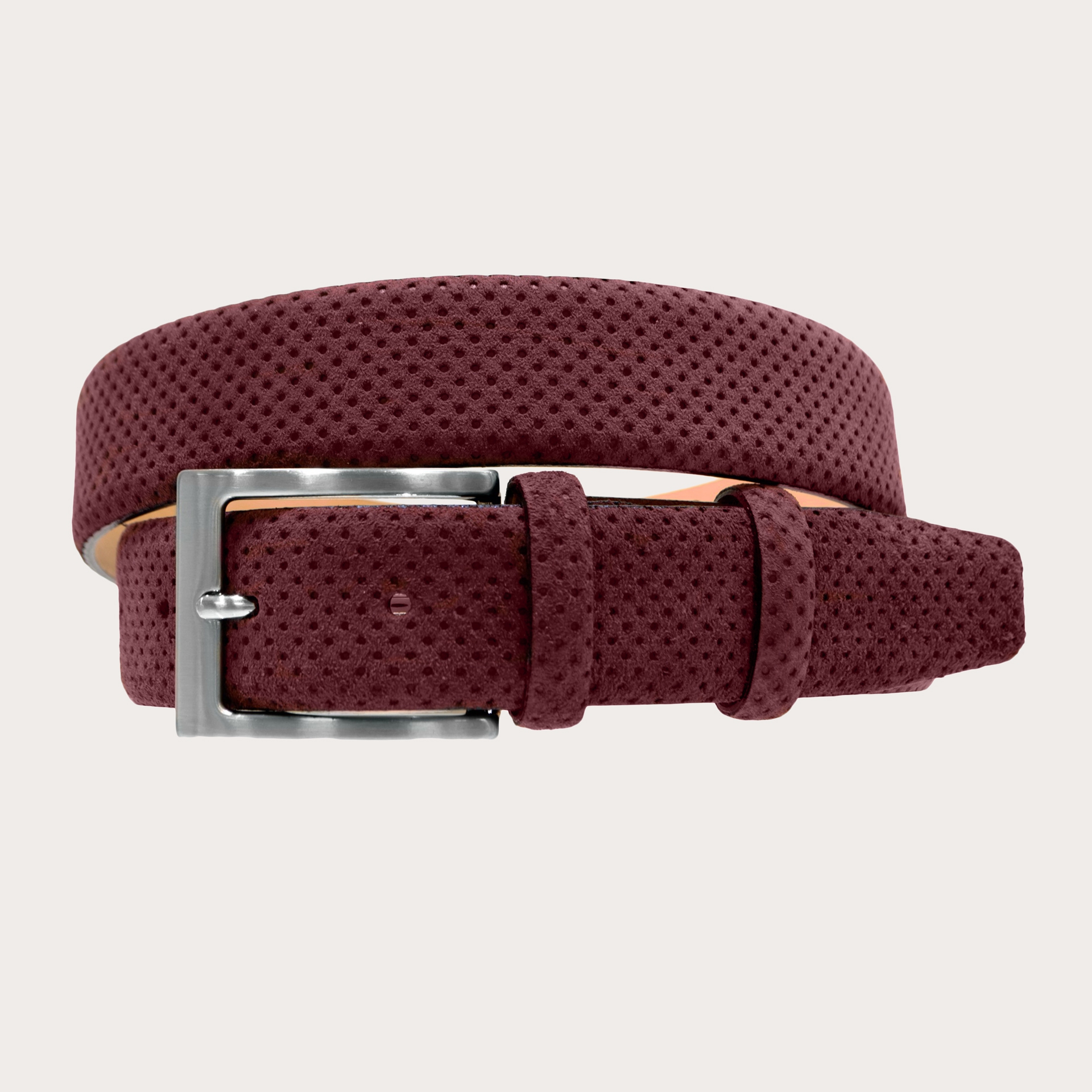 Cinturón Piel de ante de Becerro azul