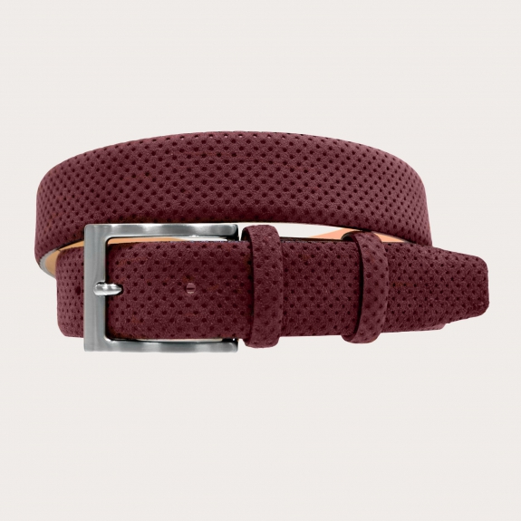 Cinturón Piel de ante de Becerro azul