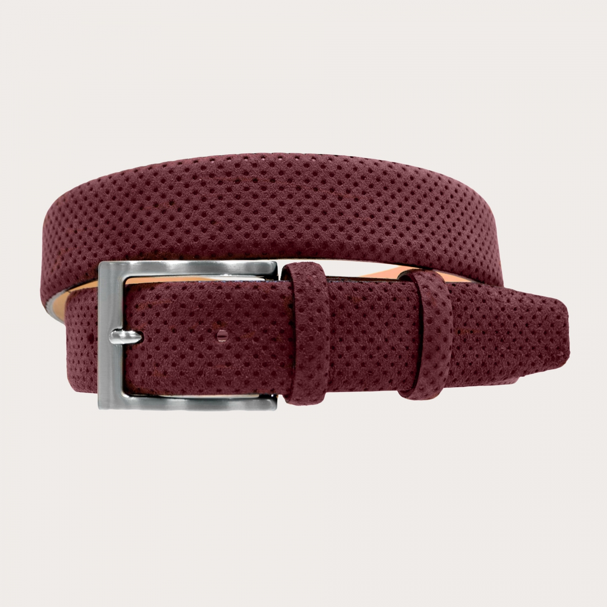 Cinturón Piel de ante de Becerro azul